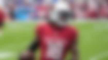 Arizona Cardinals wide receiver Marvin Harrison Jr. (18) warms up before an NFL football game between the Arizona Cardinals and the Los Angeles Rams, Sunday, Sept. 15, 2024, in Glendale, Ariz. (AP Photo/Ross D. Franklin)