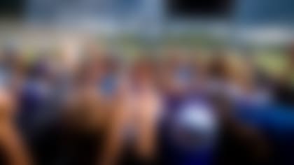 An image from September 10, 2022 of Vikings Youth Football Play Like a Pro at TCO Stadium in Eagan, MN.