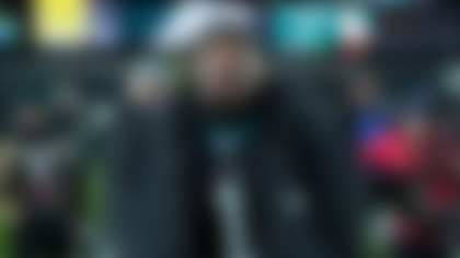 Philadelphia Eagles quarterback Jalen Hurts (1) leaves the field after his team's loss to the Chicago Bears in an NFL football game, Friday, Nov. 28, 2025, in Philadelphia. (AP Photo/Matt Rourke)