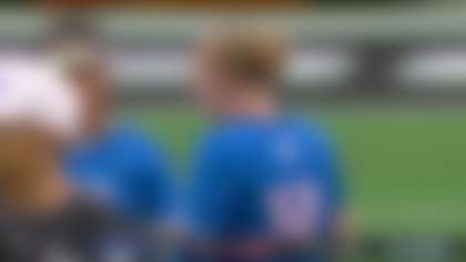 Daisy Throckmorton zings a pass to Makaila Ritter to unlock first-and-goal