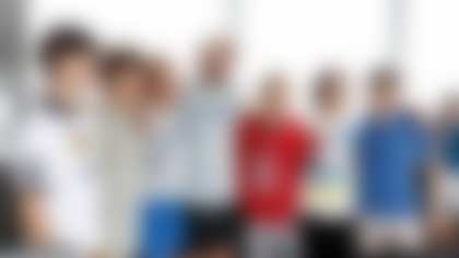 TAMPA, FL - August 24, 2025 - Baker & Emily Mayfield during the third annual ‘BE The Ball’ event in support of the Baker & Emily Mayfield Foundation. Photo By Kyle Zedaker/Tampa Bay Buccaneers