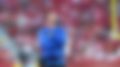 Los Angeles Rams head coach Sean McVay paces on the sidelines during an NFL football game against the San Francisco 49ers, Sunday, Nov. 9, 2025, in Santa Clara, Calif. (Greg Trott via AP)