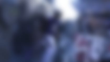 Baltimore Ravens quarterback Lamar Jackson (8) runs onto the field during player introductions before an NFL football game against the Seattle Seahawks, Sunday, Nov. 5, 2023, in Baltimore. (AP Photo/Terrance Williams)