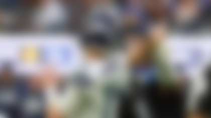 Seattle Seahawks quarterback Sam Darnold, left, is hit by Los Angeles Rams linebacker Jared Verse for an incomplete pass during the second half of an NFL football game Sunday, Nov. 16, 2025, in Inglewood, Calif. (AP Photo/Gregory Bull)