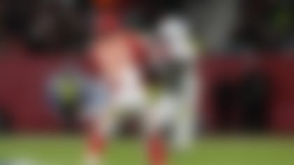 Miami Dolphins wide receiver Tyreek Hill (10) looks to get past Kansas City Chiefs cornerback Trent McDuffie (22) during an NFL football game between the Kansas City Chiefs and the Miami Dolphins at Deutsche Bank Park Stadium in Frankfurt, Germany, Sunday, Nov. 5, 2023. The Kansas City Chiefs defeated the Miami Dolphins 21-14. (AP Photo/Steve Luciano)