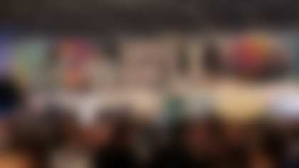 A general view of Radio Row ahead of the Super Bowl 60 football game on Wednesday, February 4, 2026 in San Francisco. (Kathryn Riley/NFL)