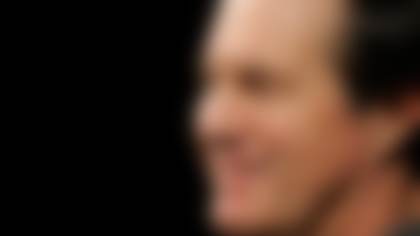 New England Patriots head coach Bill Belichick smiles as he listens to a question asking who his favorite Cleveland Browns ball boy was after stonewalling reporters on guestions about his current team's past with regards to the New York Jets during a media availability at the Patriot's football facility in Foxborough, Mass., Wednesday morning, Dec. 12, 2007. The Patriots and Jets will meet in an AFC divisional contest in Foxborough Sunday. (AP Photo/Stephan Savoia)