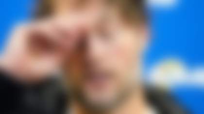 Los Angeles Rams quarterback Matthew Stafford talks to reporters after an NFL football game against the Atlanta Falcons, Monday, Dec. 29, 2025, in Atlanta. (AP Photo/Brynn Anderson)