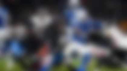 Indianapolis Colts running back Jonathan Taylor (28) runs a route during an NFL football game against the Atlanta Falcons on Sunday, November 9, 2025 in Berlin, Germany. The Colts defeated the Falcons in overtime, 31-25. (Ben Liebenberg via AP)