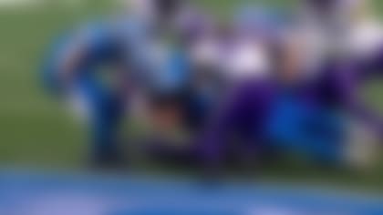 Sam LaPorta with a 40-yard touchdown catch from Jared Goff vs. Minnesota Vikings