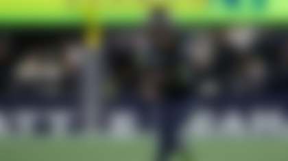 Seattle Seahawks wide receiver Jaxon Smith-Njigba (11) runs against the Los Angeles Rams during the second half of the NFC Championship NFL football game, Sunday, Jan. 25, 2026, in Seattle. (AP Photo/Godofredo A. Vásquez)