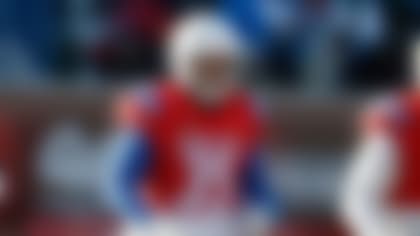 National Team linebacker Jacob Rodriguez (35), of Texas Tech, during the second half of the Senior Bowl NCAA college football game Saturday, Jan. 31, 2026, in Mobile, Ala. (AP Photo/Butch Dill)