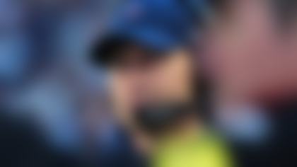 Chicago Bears head coach Ben Johnson walks off the field following an NFL football game against the Pittsburgh Steelers, Sunday, Nov. 23, 2025, in Chicago. (AP Photo/Nam Huh)