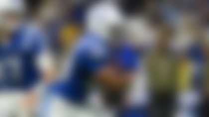 Indianapolis Colts running back Jonathan Taylor (28) runs with the ball during an NFL football game against the Tennessee Titans, Sunday, Oct. 26, 2025, in Indianapolis. (AP Photo/Zach Bolinger)