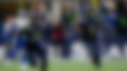 Seattle Seahawks safety Nick Emmanwori (3) runs with the ball during the NFC Championship NFL football game, Sunday, Jan. 25, 2026, in Seattle. (AP Photo/Ben VanHouten)