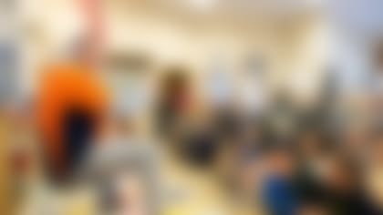 Garett Bolles visits the Vertical Skills Academy on Thursday, May 4, 2023 at Vertical Skills Academy in Evergreen, Colorado.
Photo by Gabriel Christus / Denver Broncos