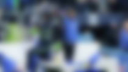 Seattle Seahawks wide receiver Rashid Shaheed (22) lcarries the ball with Los Angeles Rams cornerback Darious Williams (31) diving during the first half of the NFC Championship NFL football game, Sunday, Jan. 25, 2026, in Seattle. (AP Photo/John Froschauer)