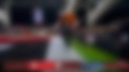 Go Joe Go! Bengals QB spins into the end zone on double-pass score