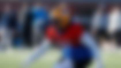 National Team linebacker Kyle Louis (31), of Pittsburgh, runs through drills during practice for the Senior Bowl NCAA college football game Tuesday, Jan. 27, 2026, in Mobile, Ala. (AP Photo/Butch Dill)