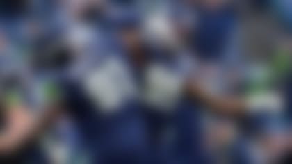 Seattle Seahawks defensive tackle Byron Murphy II (91) and defensive end Leonard Williams (99) prepare for the NFC Championship NFL football game against the Los Angeles Rams, Sunday, Jan. 25, 2026, in Seattle. (AP Photo/Godofredo A. Vásquez)