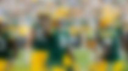 Green Bay Packers running back Josh Jacobs (8) during an NFL football game Sunday, Sept. 7, 2025, in Green Bay, Wis. (AP Photo/Mike Roemer)