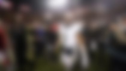 Philadelphia Eagles quarterback Jalen Hurts heads off the field following an NFL football game against the Kansas City Chiefs on Monday, Nov. 20, 2023, in Kansas City, Mo. The Eagles won 21-17. (AP Photo/Charlie Riedel)