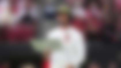 San Francisco 49ers head coach Kyle Shanahan watches from the sideline during the second half of an NFL football game against the Arizona Cardinals in Glendale, Ariz., Sunday, Nov. 16, 2025. (AP Photo/Rick Scuteri)