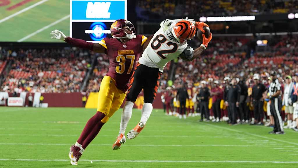 Bengals' Zac Taylor on WR Mitchell Tinsley after two-TD night: 'Baller'