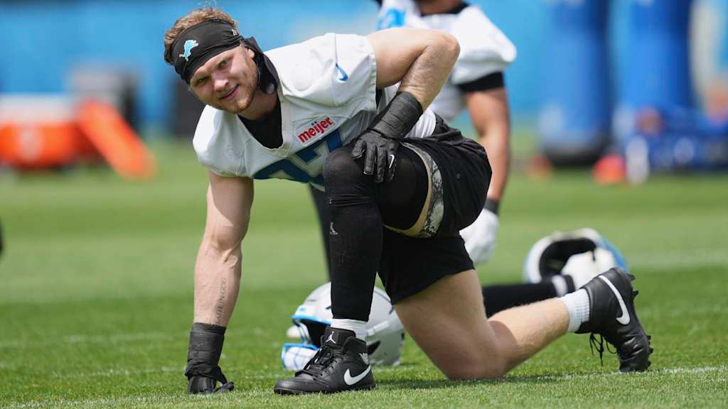 Lions pass rusher Aidan Hutchinson (leg) 'exactly where I need to be' ahead  of training camp