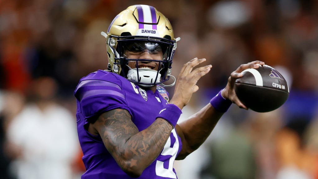 Four-round 2024 NFL mock draft: Raiders trade up for QB Michael Penix Jr.  in Round 2
