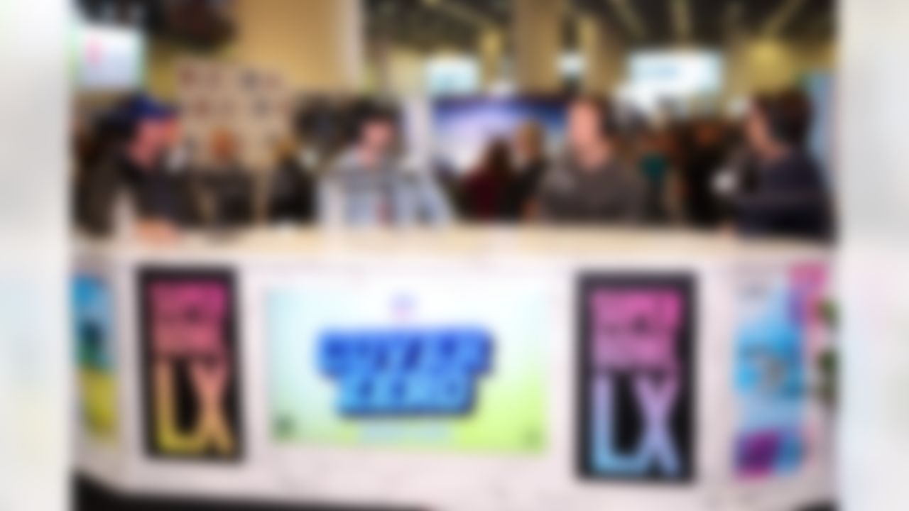 San Francisco 49ers running back Christian McCaffrey (23) on the Cover Zero set at Radio Row ahead of the Super Bowl 60 football game on Wednesday, February 4, 2026 in San Francisco.