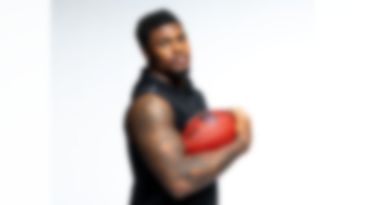 Georgia linebacker CJ Allen (01) poses for a portrait during the 2026 NFL Scouting Combine on Wednesday, February 25, 2026 in Indianapolis, Indiana.