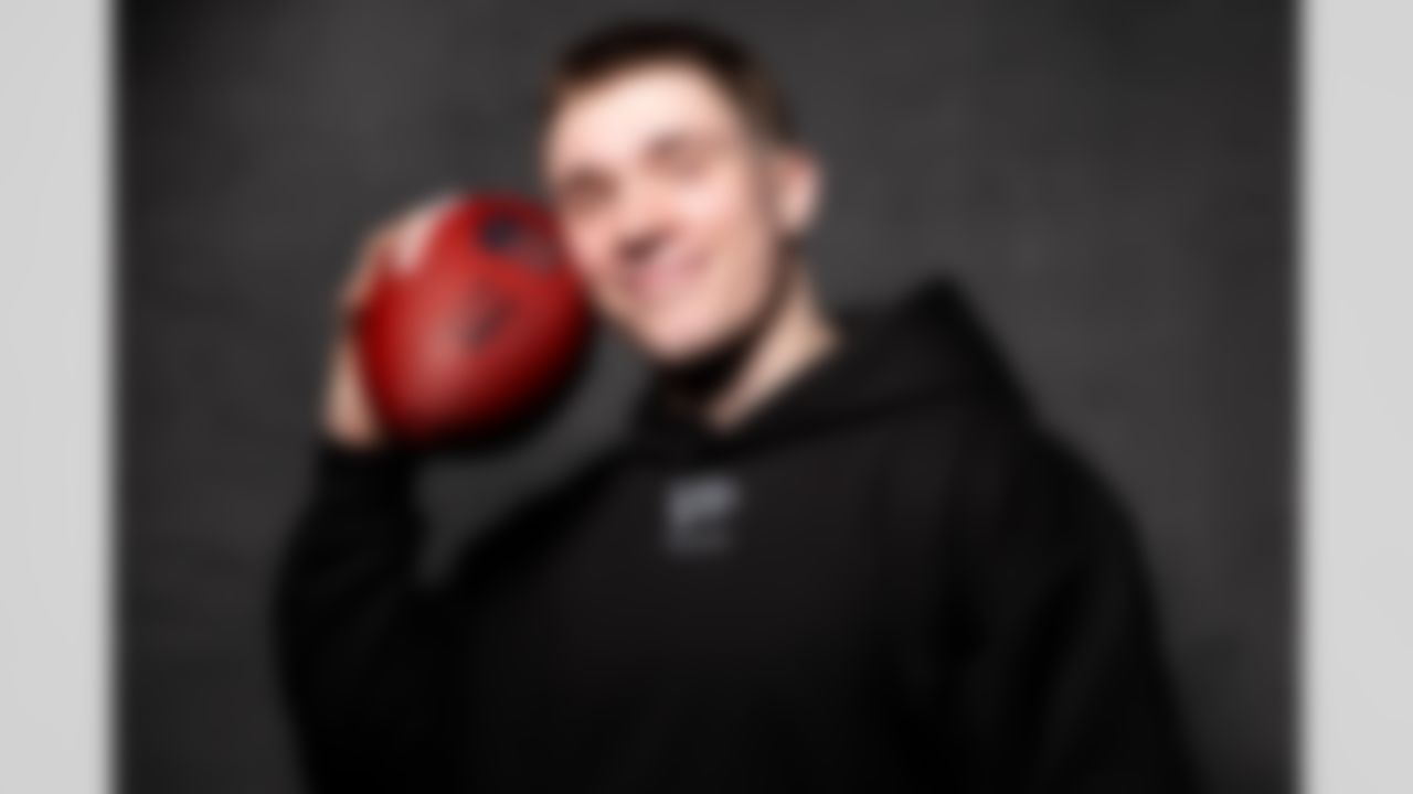 Navy running back Eli Heidenreich (07)  poses for a portrait during the 2026 NFL Scouting Combine on Thursday, February 26, 2026 in Indianapolis, Indiana.