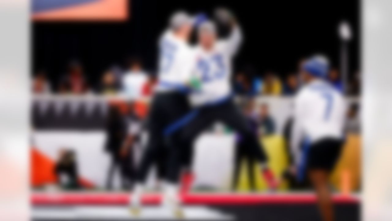 San Francisco 49ers running back Christian McCaffrey (23) celebratez after a touchdown during the 2026 Pro Bowl Game on Tuesday, February 3, 2026 in San Francisco, California.