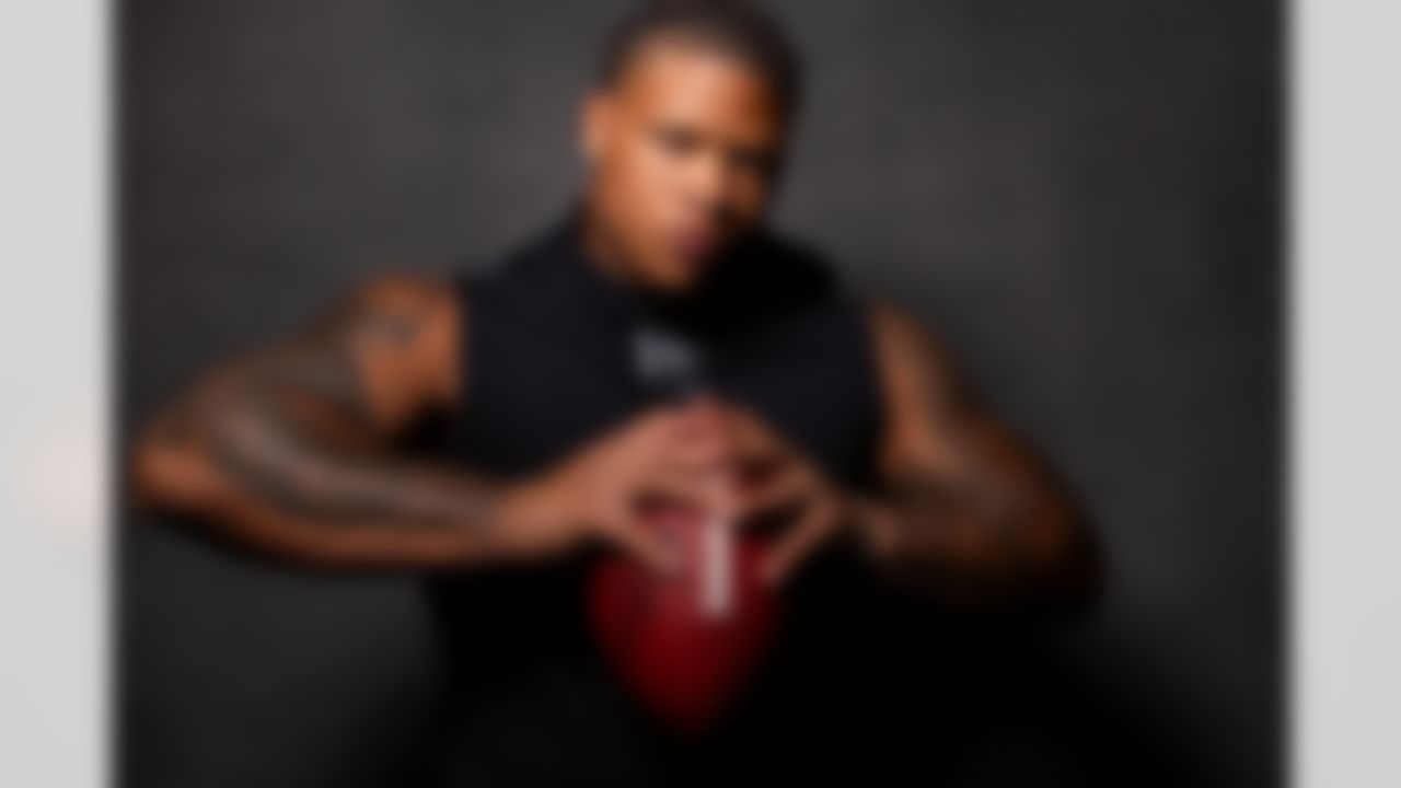 Clemson defensive lineman Peter Woods (29) poses for a portrait during the 2026 NFL Scouting Combine on Wednesday, February 25, 2026 in Indianapolis, Indiana.