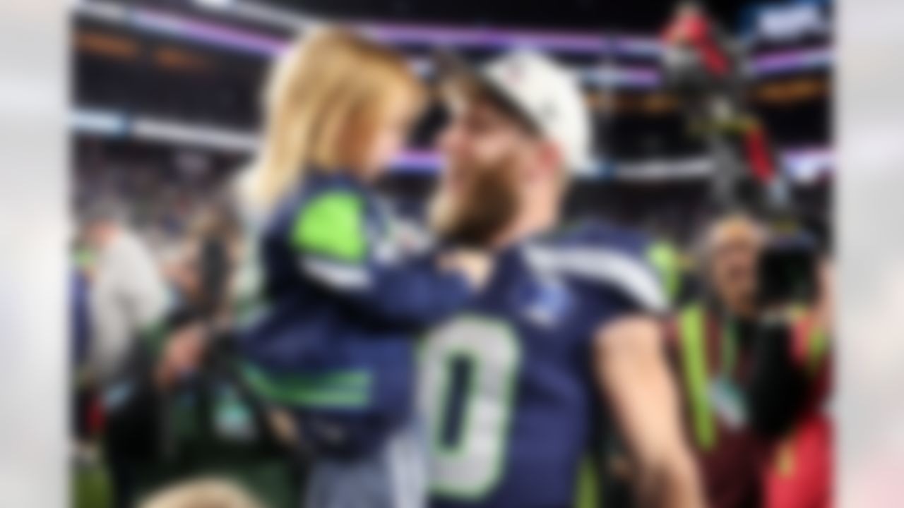 Seattle Seahawks wide receiver Cooper Kupp (10) celebrates after the NFL Super Bowl LX football game against the New England Patriots on Sunday, February 8, 2026 in Santa Clara, Calif.