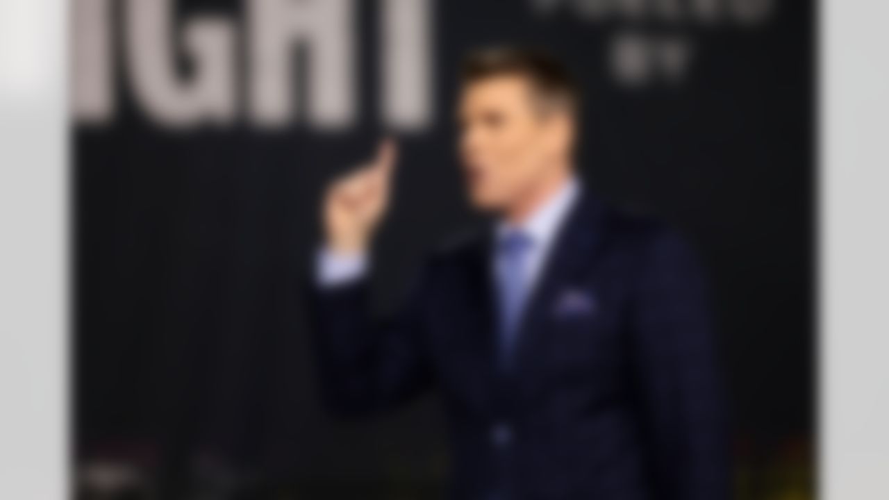 NFL Network host Scott Hanson talks on stage during Opening Night ahead of Super Bowl LX on Monday, February 2, 2026 in San Jose, California.