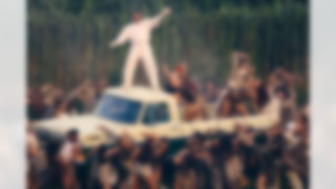 Bad Bunny performs in the Apple Music Halftime Show during the NFL Super Bowl LX football game between the Seattle Seahawks and New England Patriots on Sunday, February 8, 2026 in Santa Clara, Calif.