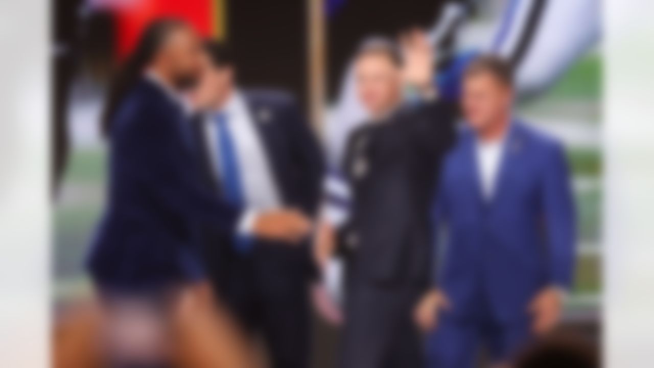 NFL Hall Of Fame inductee Drew Brees celebrates during the NFL Honors awards show on Thursday, February 5, 2026 in San Francisco, California.