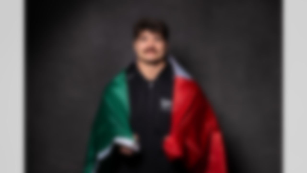 Texas Tech linebacker Jacob Rodriguez (21) poses for a portrait during the 2026 NFL Scouting Combine on Wednesday, February 25, 2026 in Indianapolis, Indiana.