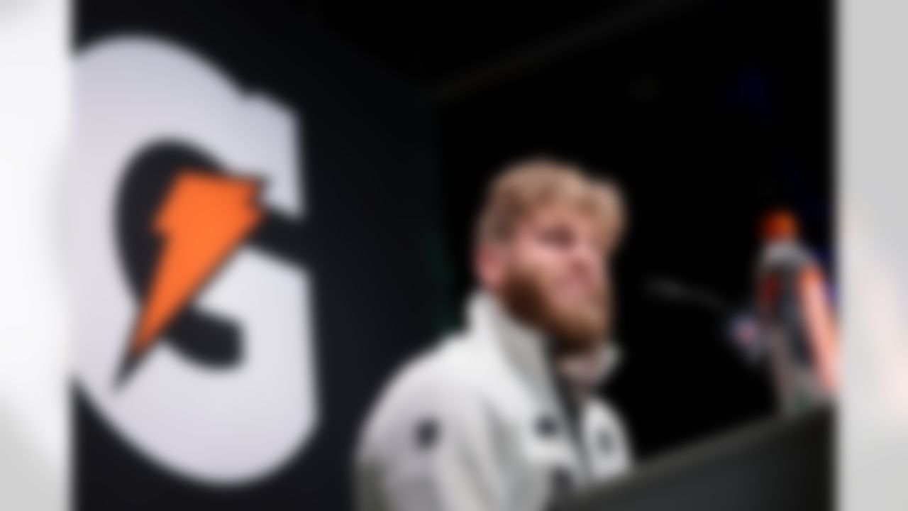 Seattle Seahawks wide receiver Cooper Kupp (10) speaks to the media during Opening Night ahead of Super Bowl LX on Monday, February 2, 2026 in San Jose, California.