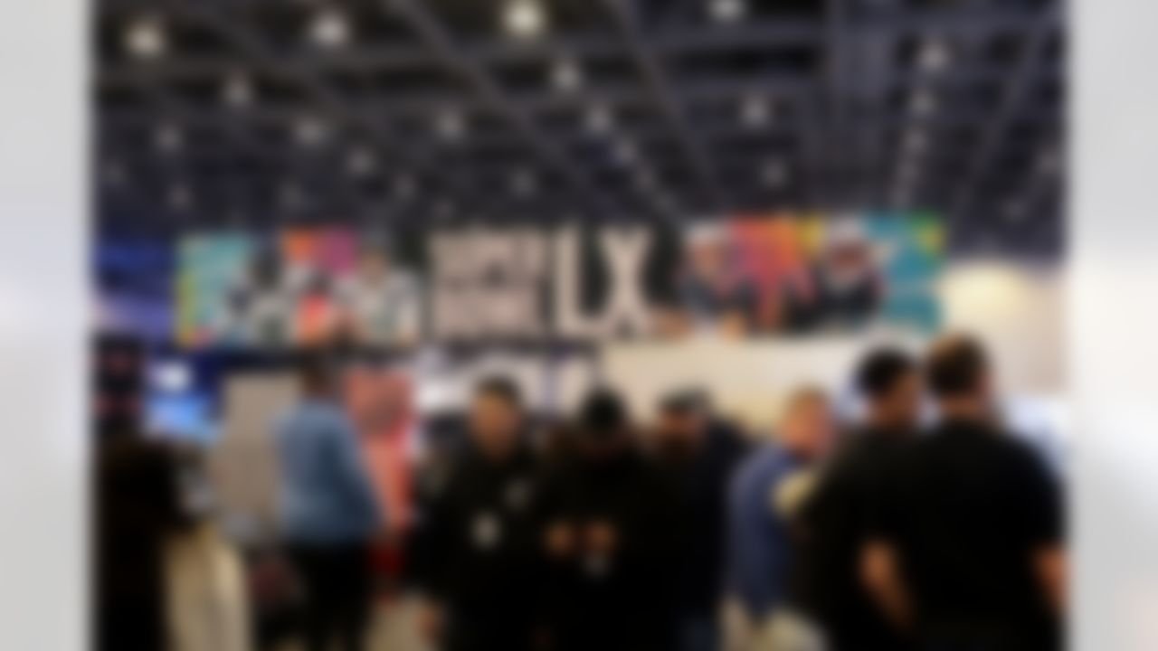 A general view of Radio Row ahead of the Super Bowl 60 football game on Wednesday, February 4, 2026 in San Francisco.