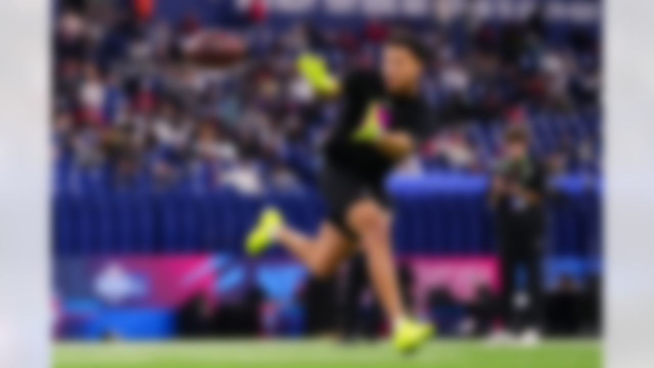 Clemson defensive back Avieon Terrell (31) participates in a drill during the 2026 NFL Scouting Combine on Friday, February 27, 2026 in Indianapolis, Indiana.