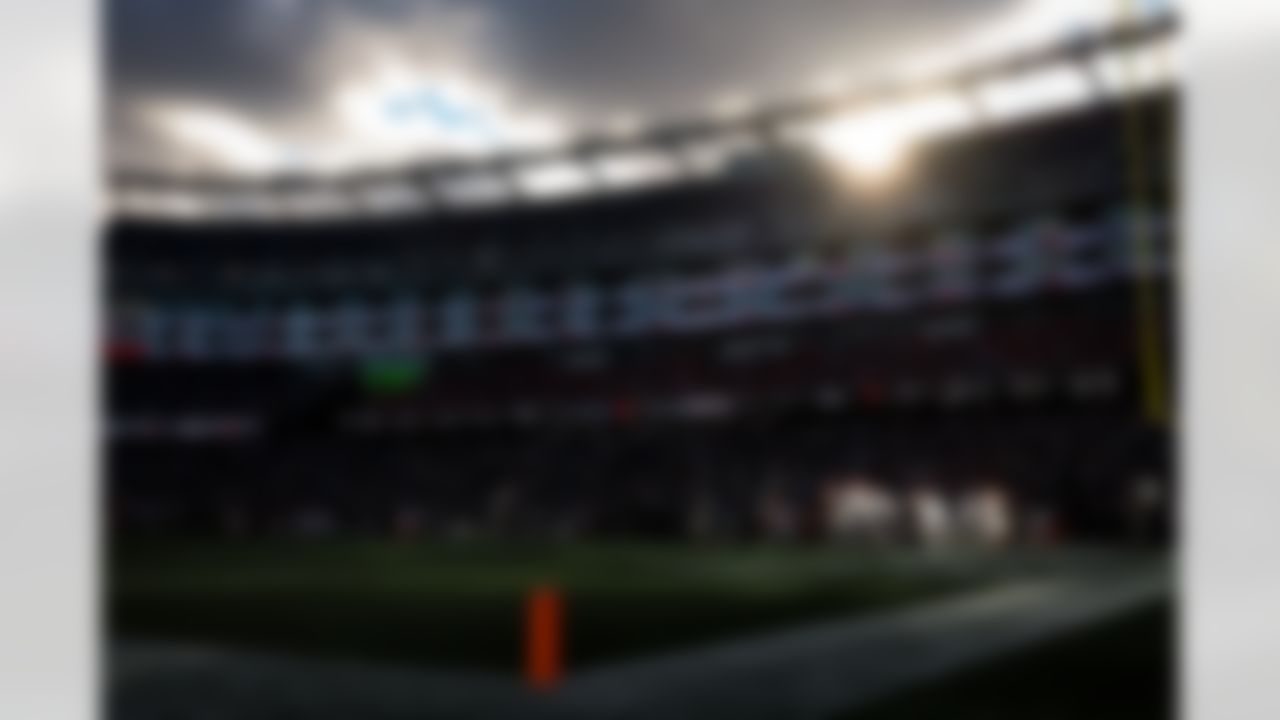 A general view of Gillette Stadium during an NFL football game between the New England Patriots and Cleveland Browns on Sunday, October 26, 2025 in Foxborough, Massachusetts.