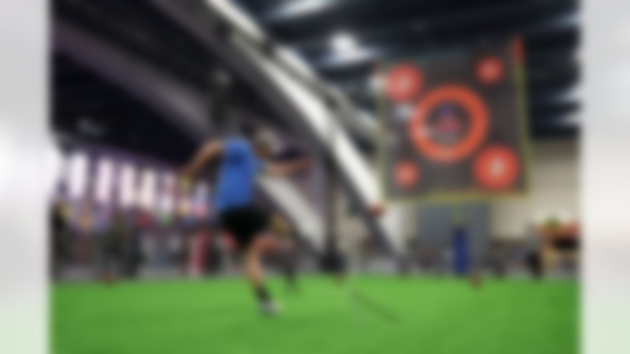 Los Angeles Chargers place kicker Cameron Dicker (11) kicks the ball during the 2026 Pro Bowl Skills Challenge on Monday, February 2, 2026 in San Francisco.