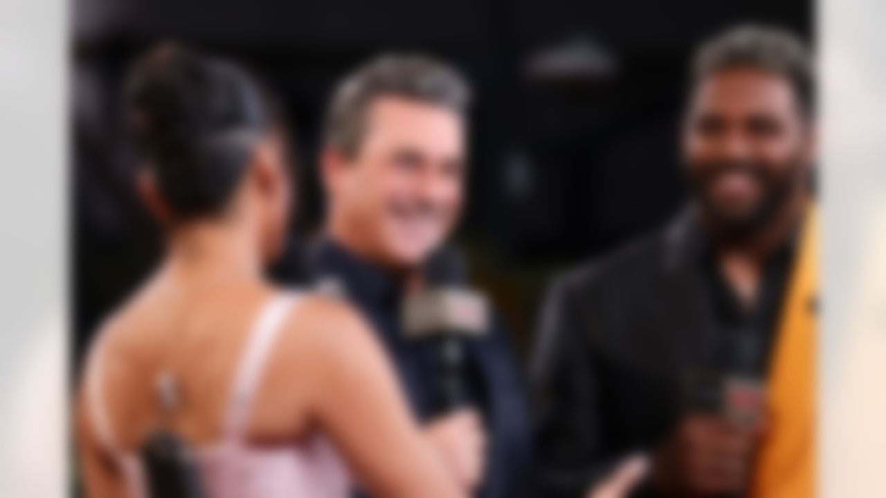 Host Jon Hamm interviews on the red carpet prior to the NFL Honors awards show on Thursday, February 5, 2026 in San Francisco, California.