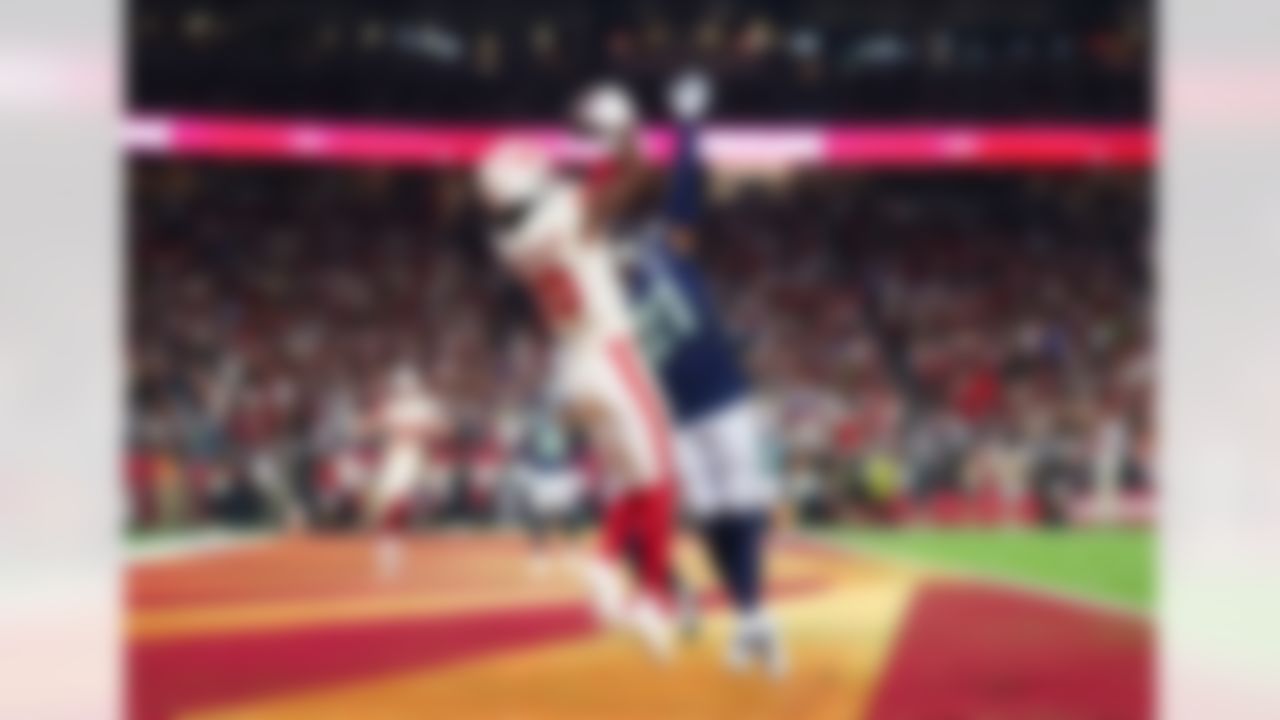 Arizona Cardinals wide receiver Marvin Harrison Jr. (18) makes a catch to score a touchdown during an NFL football game against the Seattle Seahawks on Thursday, September 25, 2025 in Glendale, Arizona.