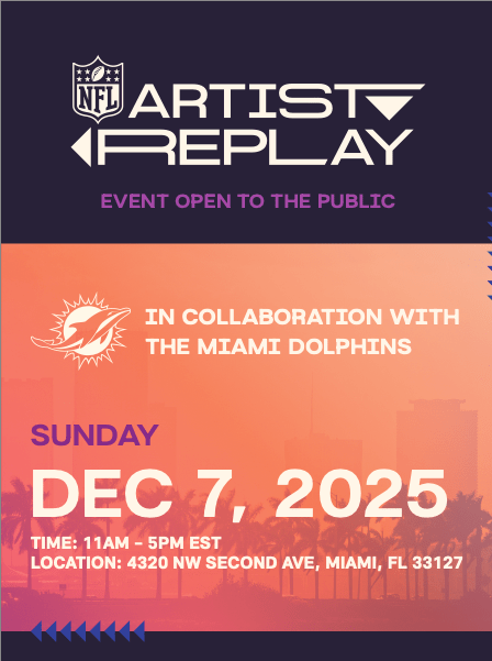Artist Replay x Dolphins Invitation