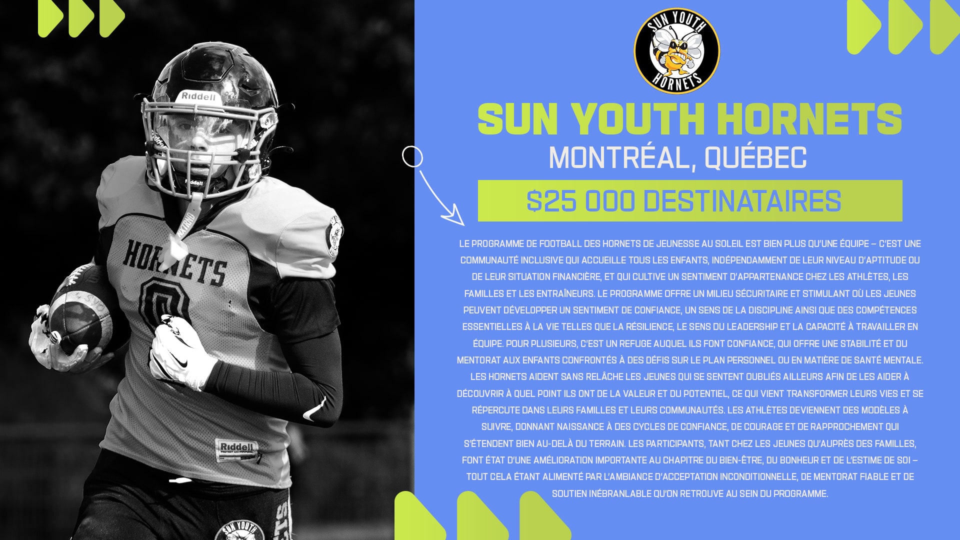 NFL CA - Forward Pass 3. Sun Youth Hornets (FR)