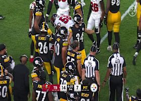 Kindle Vildor's INT comes off of sticky coverage to Thompson's intended target